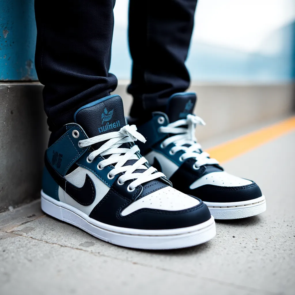 Boys Blue Nike Sneakers