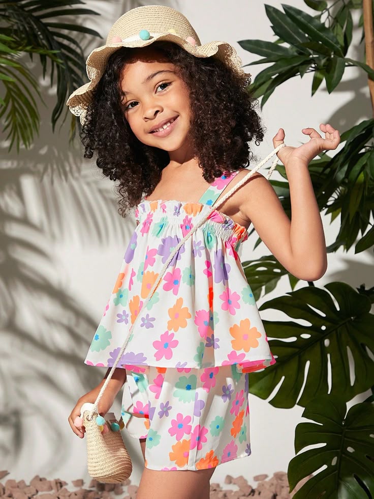 Girls Summer Jumpsuit